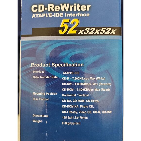 LiteOn CD-ReWriter 52x32x52x ATAPI/E-IDE Interface NIB - Picture 4 of 4